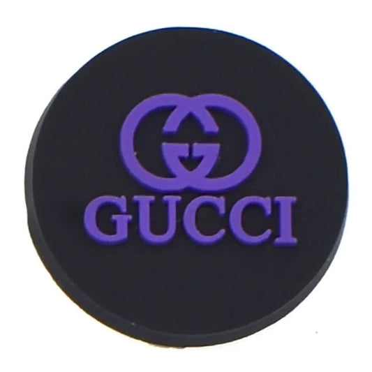 Gucci Round Badge Purple Shoe Charm