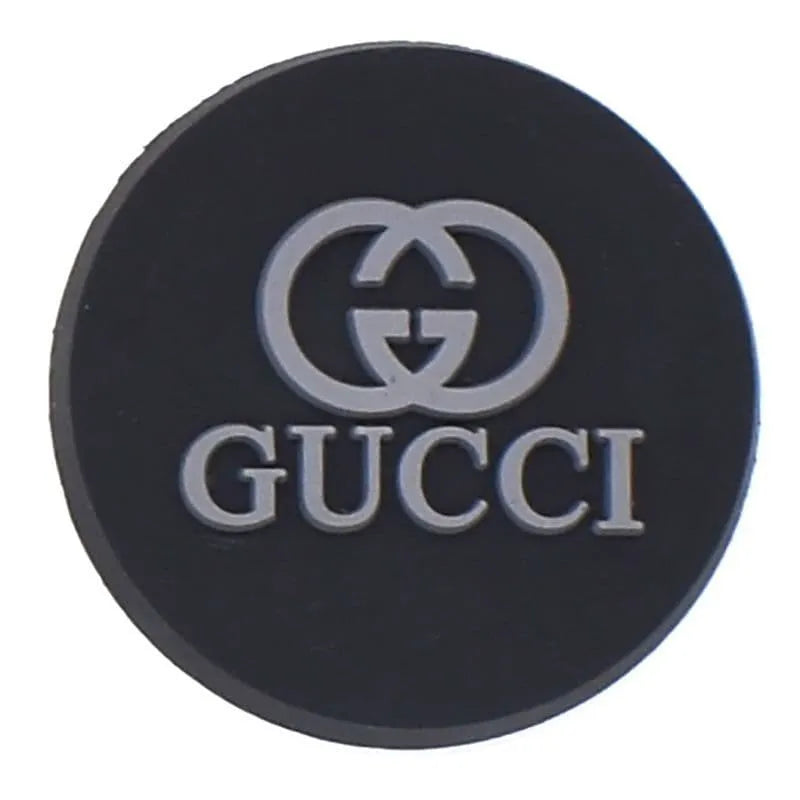 Gucci Round Badge Grey Shoe Charm