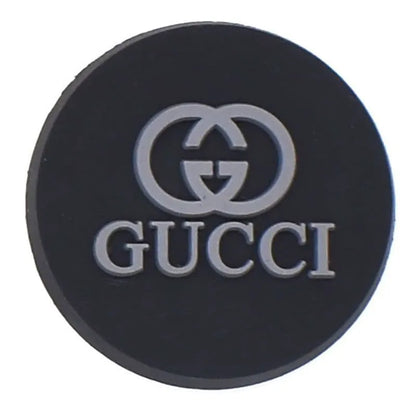 Gucci Round Badge Grey Shoe Charm
