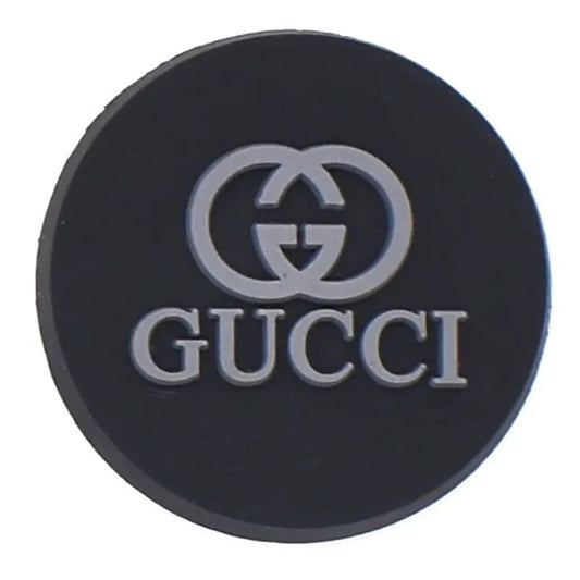 Gucci Round Badge Grey Shoe Charm