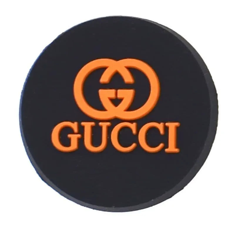 Gucci Round Badge Orange Shoe Charm
