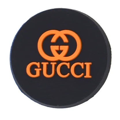 Gucci Round Badge Orange Shoe Charm