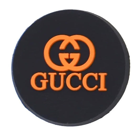 Gucci Round Badge Orange Shoe Charm