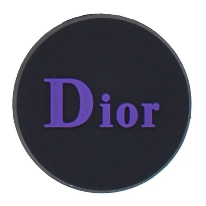 Dior Round Badge Purple Shoe Charm