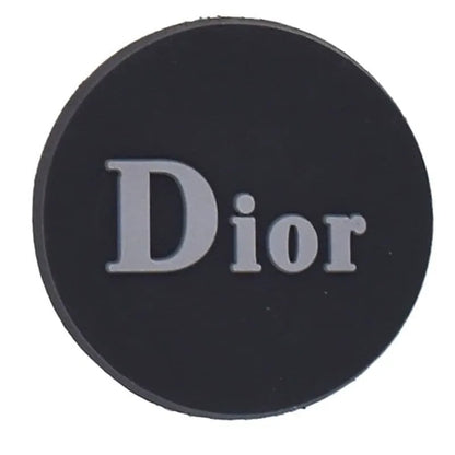 Dior Round Badge Grey Shoe Charm