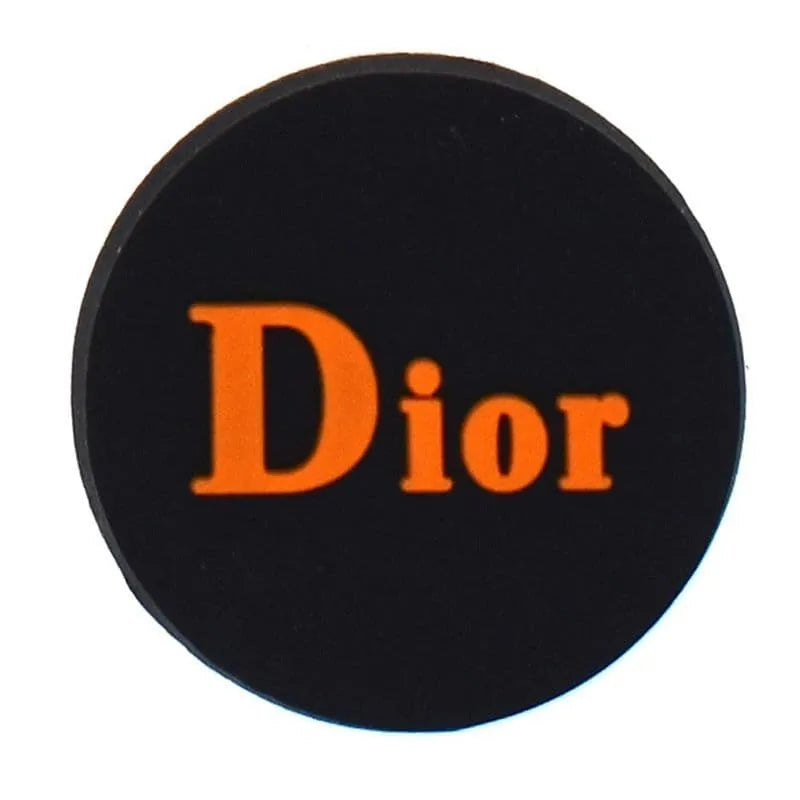 Dior Round Badge Orange Shoe Charm