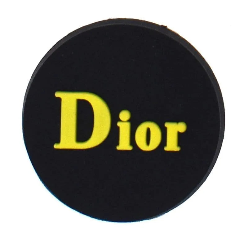 Dior Round Badge Yellow Shoe Charm