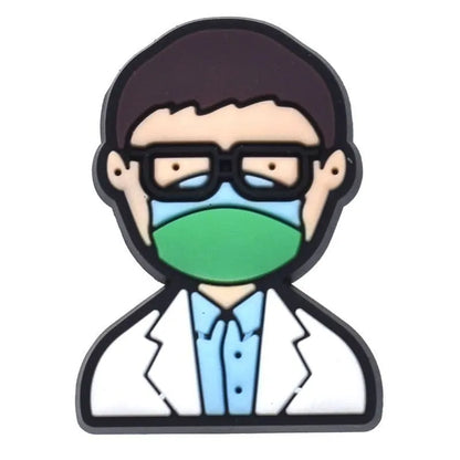 Consultant With Mask Shoe Charm