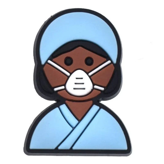 Nurse With Mask Shoe Charm