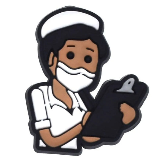 Nurse With Clipboard Shoe Charm