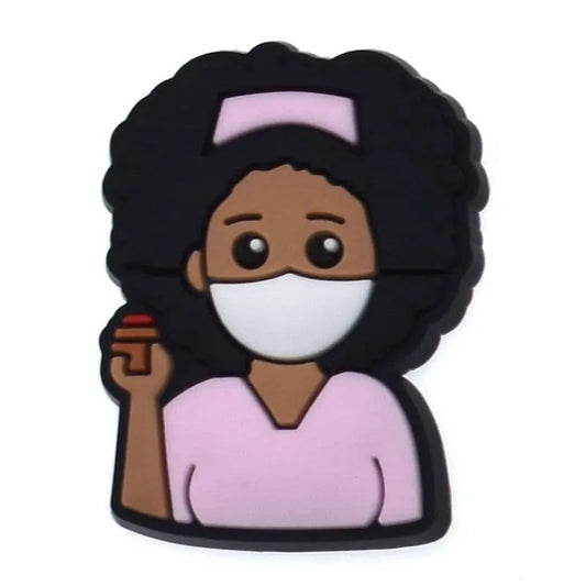 Specialist With Pink Blouse Shoe Charm