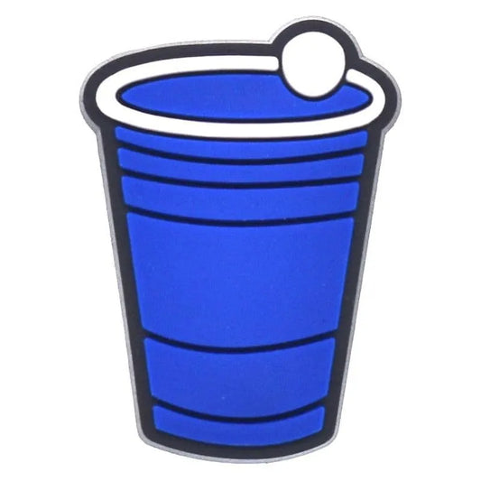 Blue Cup Shoe Charm
