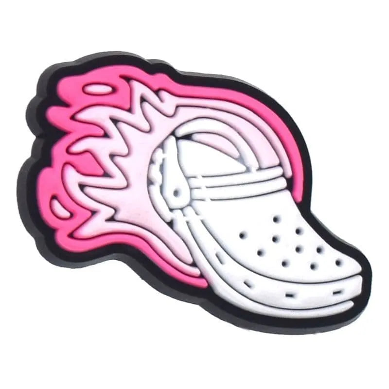 Flaming Croc Shoe Shoe Charm