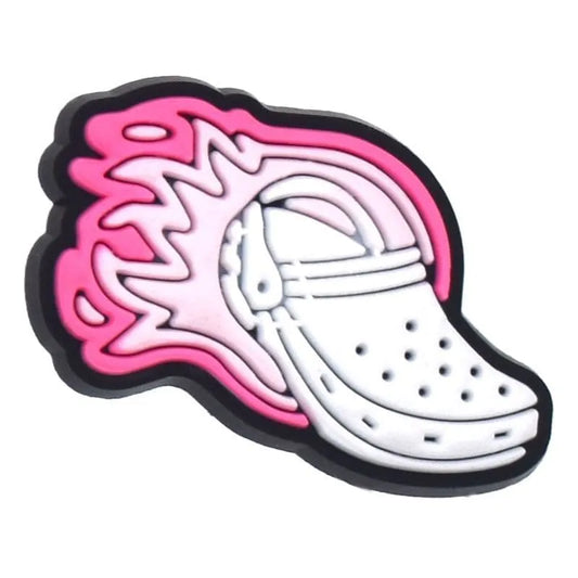 Flaming Croc Shoe Shoe Charm