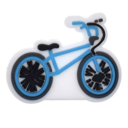 Blue Bike Shoe Charm