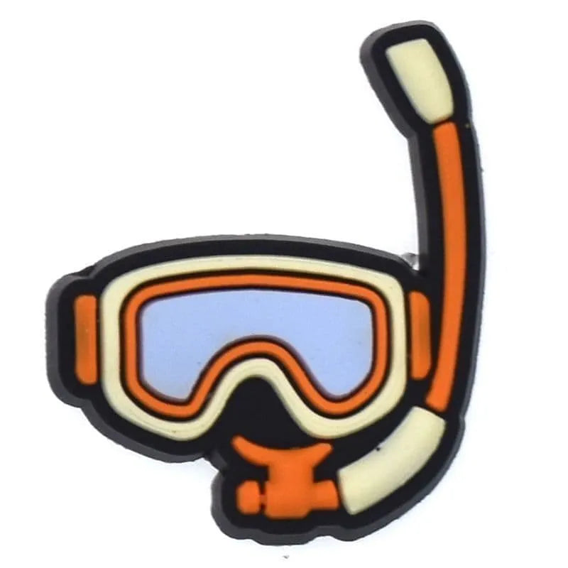 Mask & Snorkel Shoe Charm