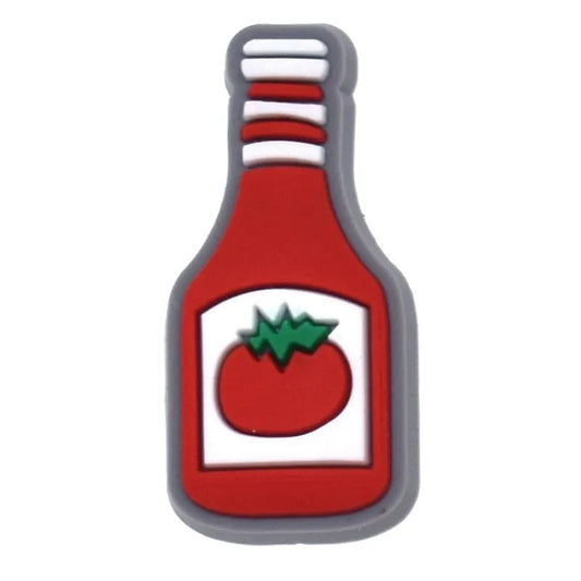 Ketchup Bottle Shoe Charm