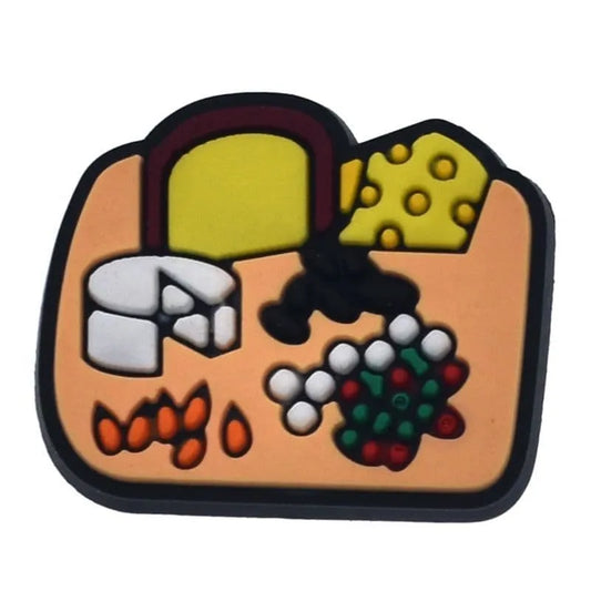 Cheese Board Shoe Charm