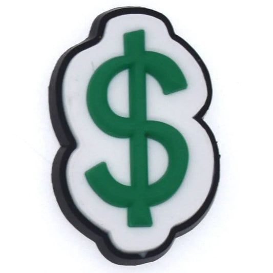 Dollar $ Sign Shoe Charm