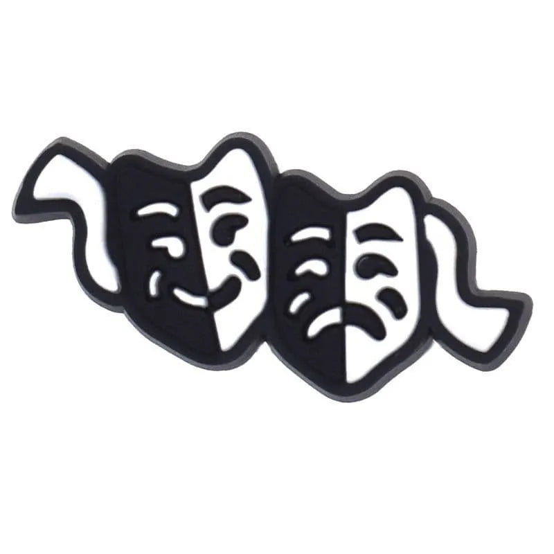 Comedy & Tragedy Symbol Shoe Charm