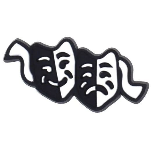 Comedy & Tragedy Symbol Shoe Charm
