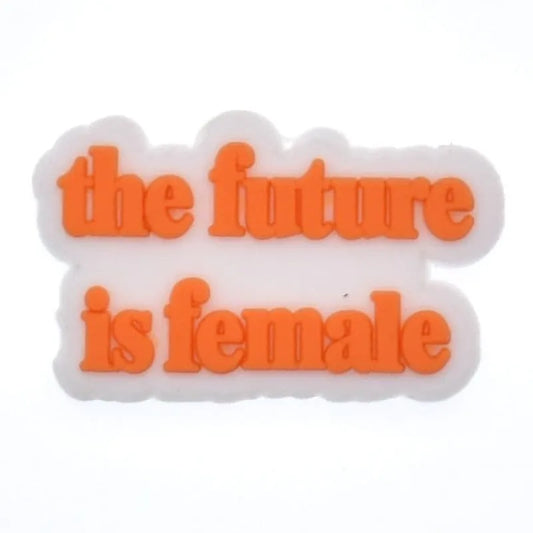 The Future Is Female Sign Shoe Charm