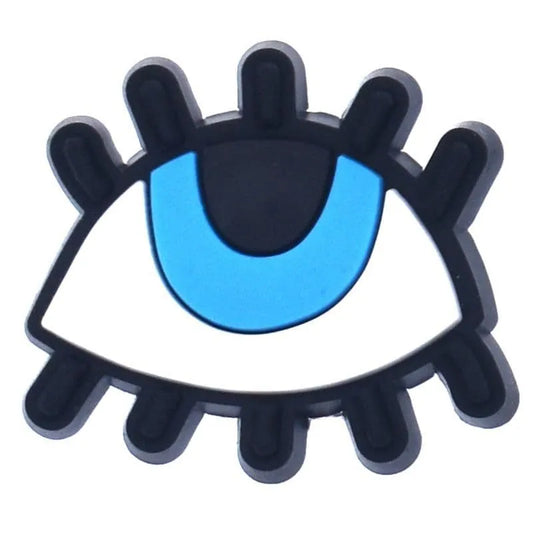 Eye Lashes Shoe Charm