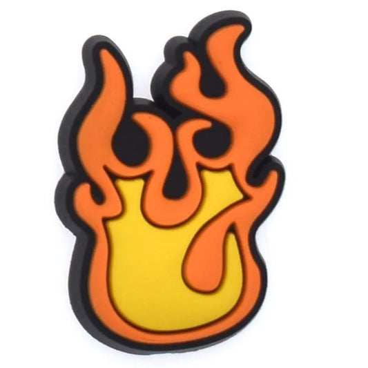 Flames Shoe Charm
