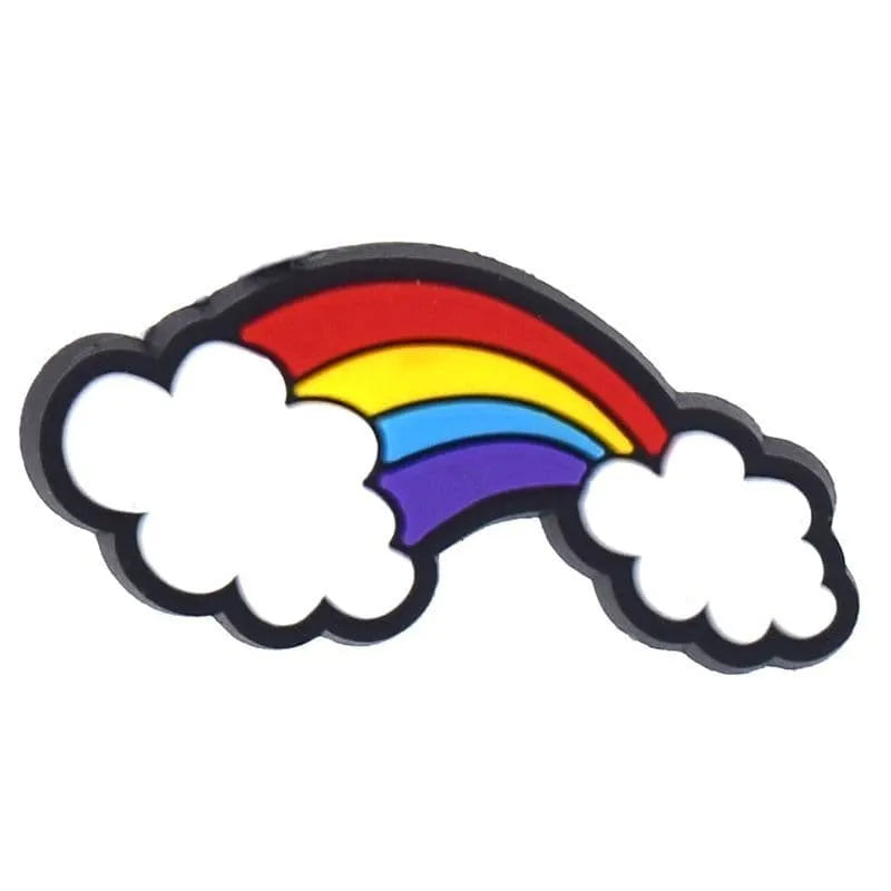 Rainbow Between Two Clouds Shoe Charm