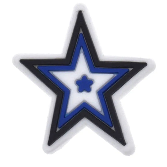 Blue Star Shoe Charm