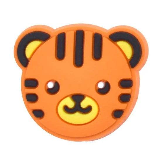 Cartoon Tiger Face Shoe Charm