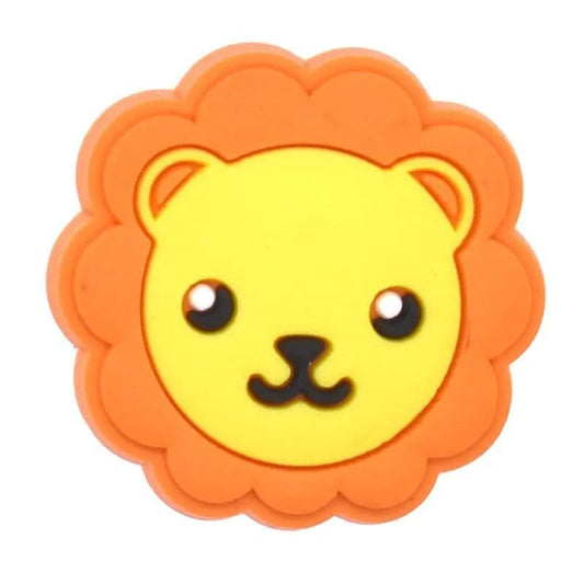 Cartoon Lion Face Shoe Charm