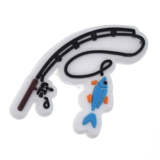 Fishing Rod Shoe Charm