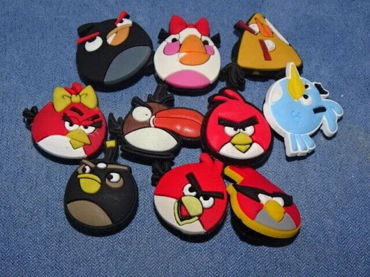 10 Angry Birds Cartoon Characters Shoe Charm