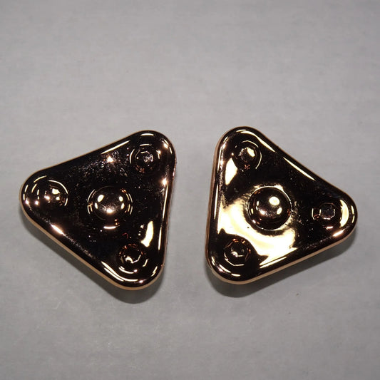 Shoe charms - Triangle rivets gold