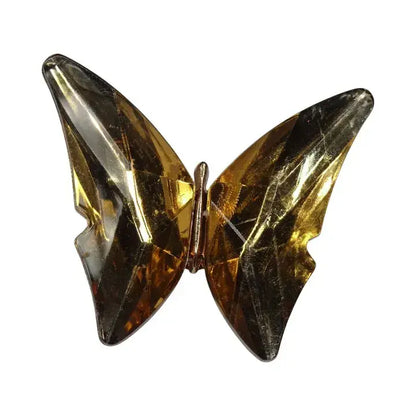 Shoe charm - Faceted gold giant butterfly