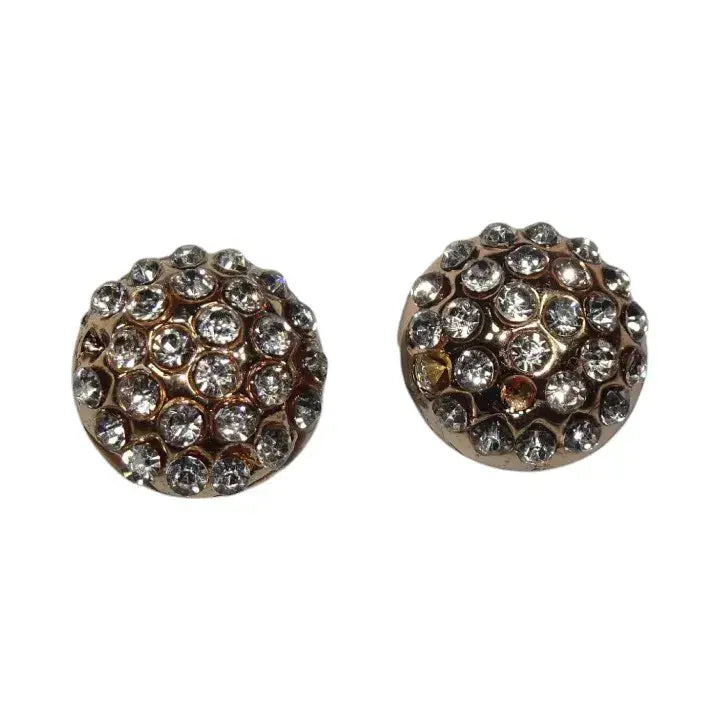 Shoe charms - 2 Diamond raised rounds