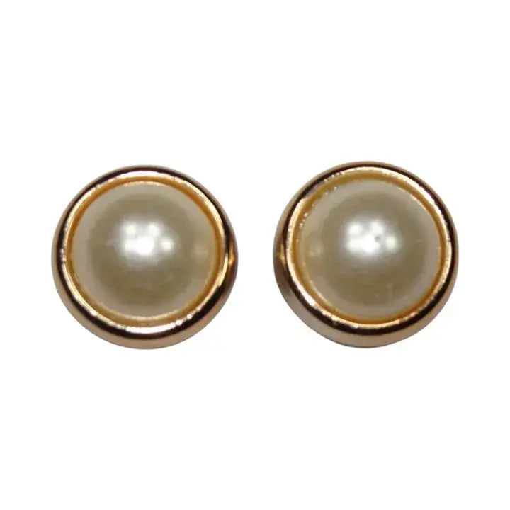 Shoe charms - 2 Pearls with ring surround