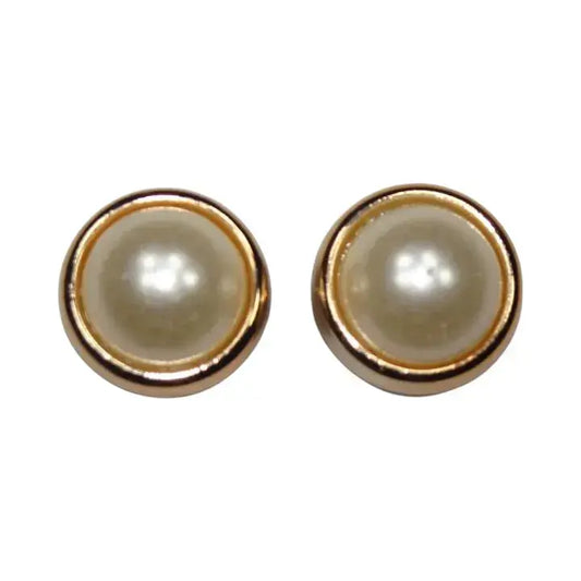 Shoe charms - 2 Pearls with ring surround