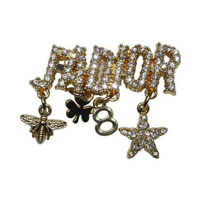 Shoe charm - JADIOR diamonds with gold pendants