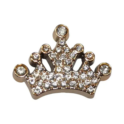 Shoe charm - Diamond gold crown