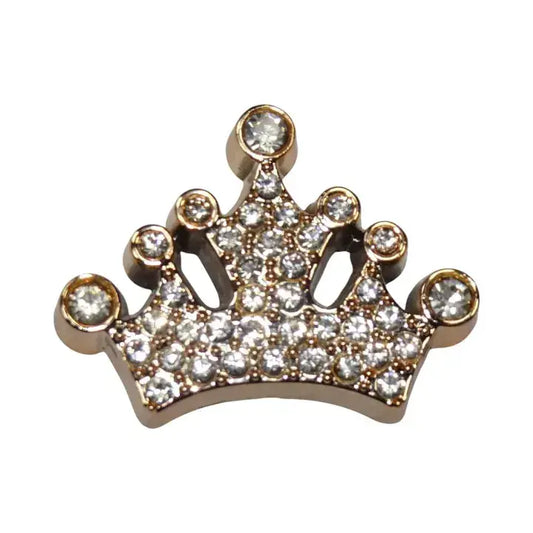 Shoe charm - Diamond gold crown