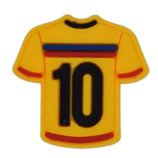 Number 10 Shirt Shoe Charm