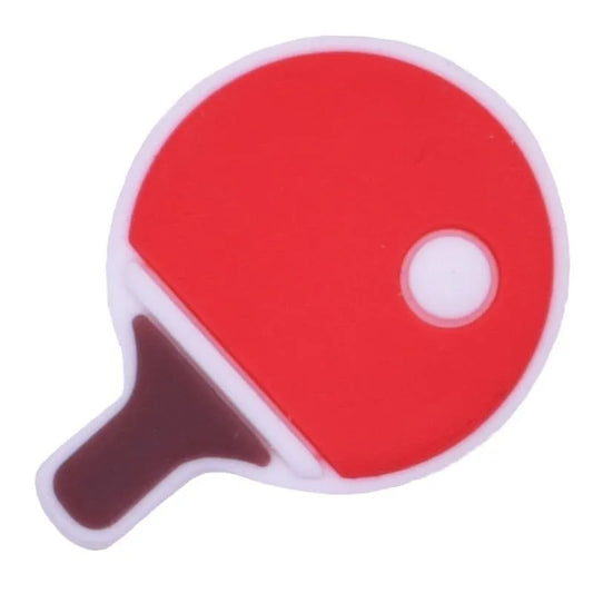 Table Tennis Bat With Ball Shoe Charm