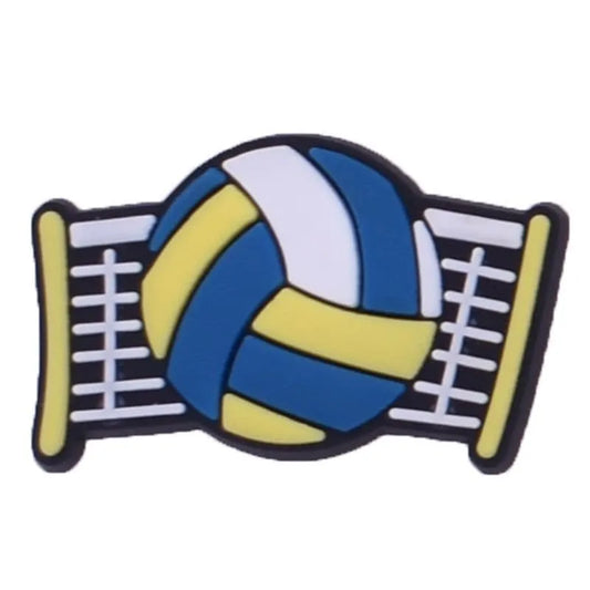 Goal Stripe Ball Shoe Charm
