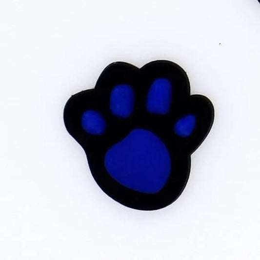Blue Paw Shoe Charm