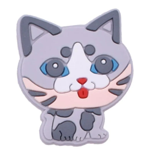 Kitten Grey Shoe Charm
