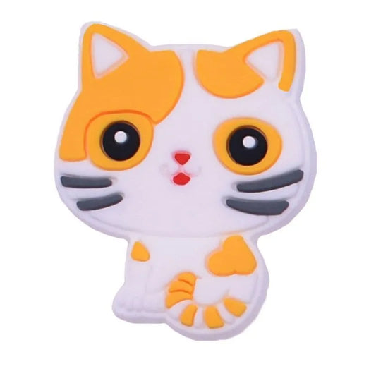 Kitten Sitting Big Whiskers Shoe Charm