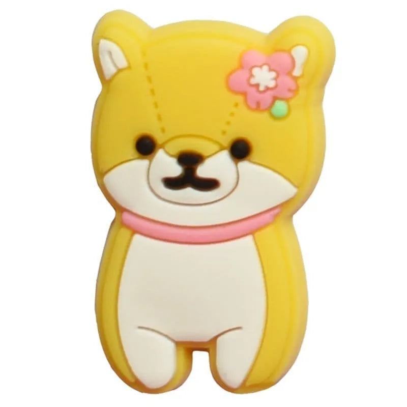 Pink Collar Puppy Shoe Charm