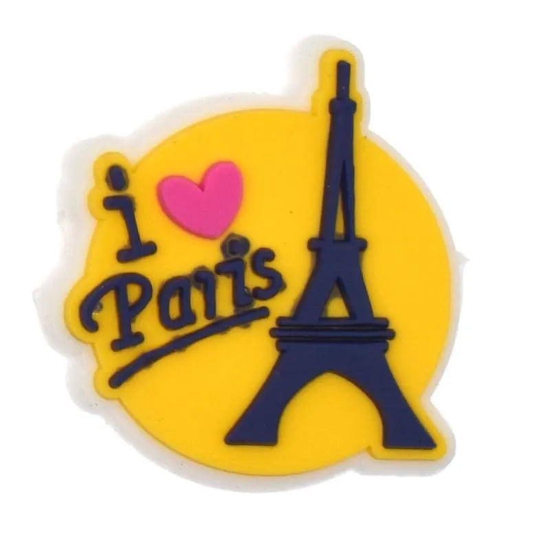 I Love Paris, Eiffel Tower, Travel The World Shoe Charm